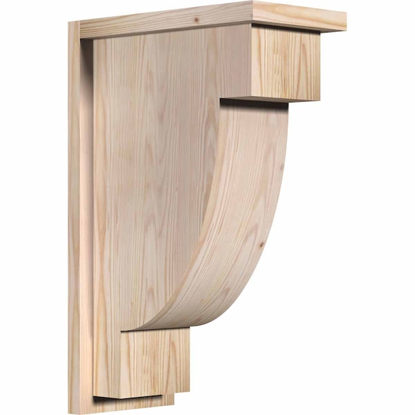 Ekena Millwork Alpine Smooth Corbel w/Backplate, Douglas Fir, 7 1/2"W x 14"D x 22"H COR08X14X22ALP01SDF - main